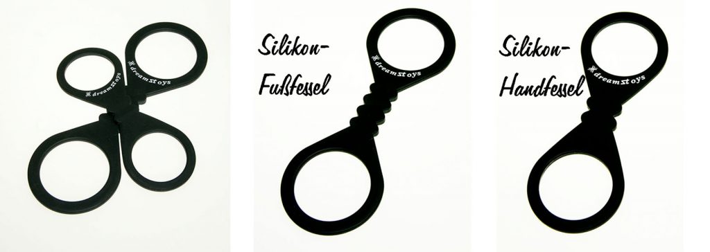 Handfesseln aus Silikon 3er 150
